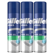 Gillette Series Sensitive Żel do golenia 3 sztuki