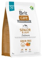 Brit CARE Grain free Senior Light Salmon Łosoś 3kg dla seniorów, z nadwagą