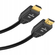 KABEL HDMI 2.1 PREMIUM ULTRA HIGH SPEED 8K 60HZ 50cm 0,5m