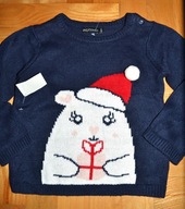 84^ Świąteczny sweter Miś Niedźwiedź 2 Lat _92 cm