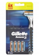 Gillette Blue 3 sensor3 wkłady ostrza 8 szt