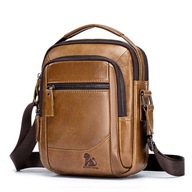 100% originálna kožená taška Messenger Retro tašky cez rameno Malé crossbody kabelky