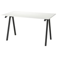 IKEA TROTTEN Písací stôl biely/antracit 140x80 cm