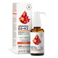 Aura Herbals Vitamín D3 z lanolínu 4000 IU + K2MK7 50 ml Silné zloženie