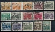 Austria 1929 Znaczki 498-511 kas obiegowe widoki