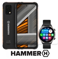 Wytrzymały Smartfon HAMMER BLADE 4,6/128GB 6150mAh + Watch EL Czarny