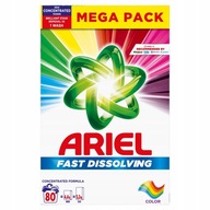Ariel Fast Dissolving Color prací prášok na farebnú bielizeň 80 dávok 4,4 kg