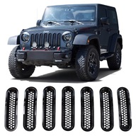 VLOŽKY DO GRILU ČERNÉ ABS JEEP WRANGLER JK