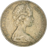 Moneta, Australia, Elizabeth II, 10 Cents, 1974, V