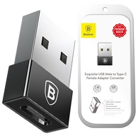 Baseus Przejściówka Adapter USB do USB-C 2,4A