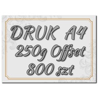 DRUK A4 800 szt DYPLOM CERTYFIKAT Offset 250g