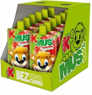 12x Kubuś Mus wieloowocowy 100% truskawka jabłko banan marchew 100G