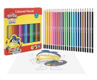 24 kolorowe kredki ołówkowe w puszce dla Przedszkolaka Play-Doh