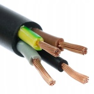 Kabel elektryczny 4-żyłowy OWY 4x0,75 czarny 15m