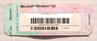 Naklejka Microsoft Windows 95 klucz