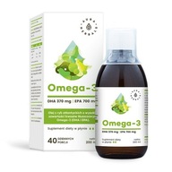 Aura Herbals Omega-3 370 DHA 700 EPA Serce Mózg Wzrok 200 ml