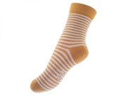 EMEL Ponožky ESK100-62 27-30 Žlto-biele pruhy