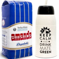 YERBA MATE AMANDA Despalada - 500g yerbomos zestaw