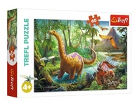 PUZZLE 60 el WĘDRÓWKA DINOZAURÓW DINOZAUR TREFL