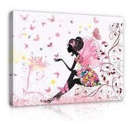 Vászonkép GYEREKSZOBÁBA Lányok Tündér 60x40