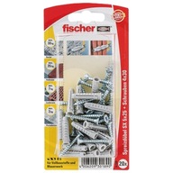 Fischer Kołek SX 5x25 SK + śruba 4x30, 20 szt.