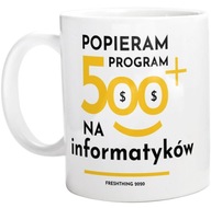 Program 500 plus na informatyków Kubek Biały