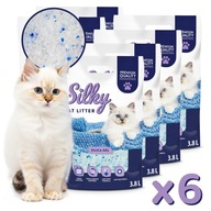 Żwirek silikonowy dla kota bezpyłowy SILKY 6X3,8l