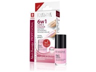 Eveline Nail Therapy Professional 6w1 Care&Colour nadająca kolor Rose 5ml