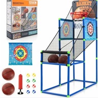Maszyna do koszykówki dla dzieci zestaw do gry w koszykówkę i piłkę 2 w 1