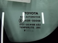 window bodywork left rear part TOYOTA AURIS II 43R-00048