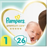 Pampers Pieluchy Premium Care 1 2-5kg 26 szt.