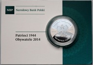 III RP, 20 zł 2014, Patrioci 1944 Obywatele 2014