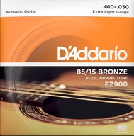 D'ADDARIO 85/15 Bronze Wound EZ900 struny (10-50)