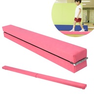 EVA Równoważnia Belka Gimnastyczna Belka dla dzieci 210 cm - Różowa