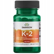 Swanson K2 100mcg naturalna witamina K 30 kapsułek