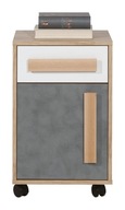 Kontenerek Indiana pod biurko na dokumenty buk piaskowy/biały 40,8 cm