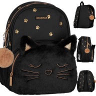 KIRÁNDULÓ HÁTIZSÁK KISLÁNY ÓVODÁS SZŐRME FÜL CICA MACSKA