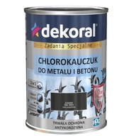 Dekoral Chlorokaučuk čierny RAL 9005 0.9L