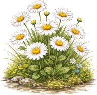 MATRICA DEKORÁCIÓ TAVASZI DEKORÁCIÓ ABLAK TÜKÖR ÜVEG MARGARÉTA VIRÁGOK