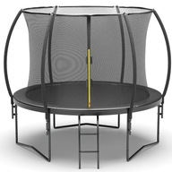 TRAMPOLINA OGRODOWA Z SIATKĄ WEWNĘTRZNĄ DRABINKĄ DLA DZIECI DO OGRODU 312cm