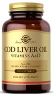 SOLGRA Cod Liver Oil 100 kaps. Olej z tresčej pečene (vitamín A a D)