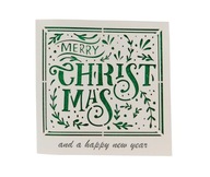 Zestaw kartek świątecznych brokatowe 5 sztuk + koperty