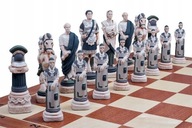 Mramorové šachy intarzia darček 60x60
