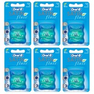 Oral-B Satin nić dentystyczna miętowa 6x25m