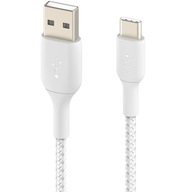Kabel Belkin do iPhone 15 /Plus/Pro/Pro Max USB-C / USB-A oplot nylonowy 3m