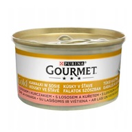 GOURMET GOLD łosoś i kurczak w sosie 85g