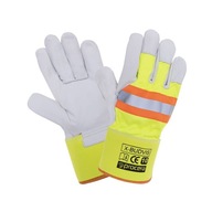 Pracovné rukavice X-BUDVIS vystužené kozou kožou Reflex CE EN 21420 10