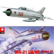 MiG-21 DWA MODELE SAMOLOTU DO SKLEJANIA SKŁADANIA