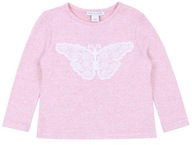Púdrový sveter s motýlikom 3-4 rokov 104 cm