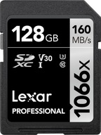 Karta SD Lexar Pro 1066x SDXC C10 U3 V30 128GB